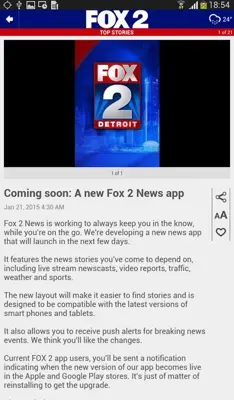 FOX 2 Detroit android App screenshot 1